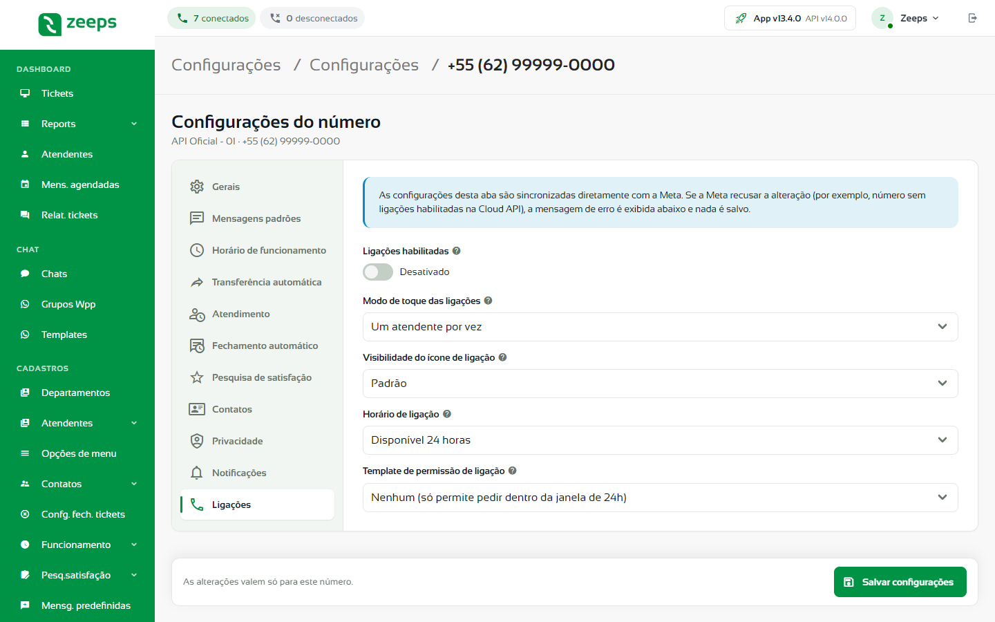 Toque simultâneo nas ligações de voz